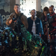 The stars of Suicide Squad, watching an early screening of Suicide Squad.